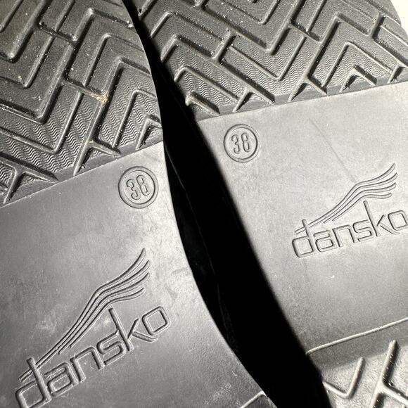 Dansko Women's Professional Clog Pewter Floral Leather Sz 38 7.5 Comfort Nurse - Picture 14 of 16